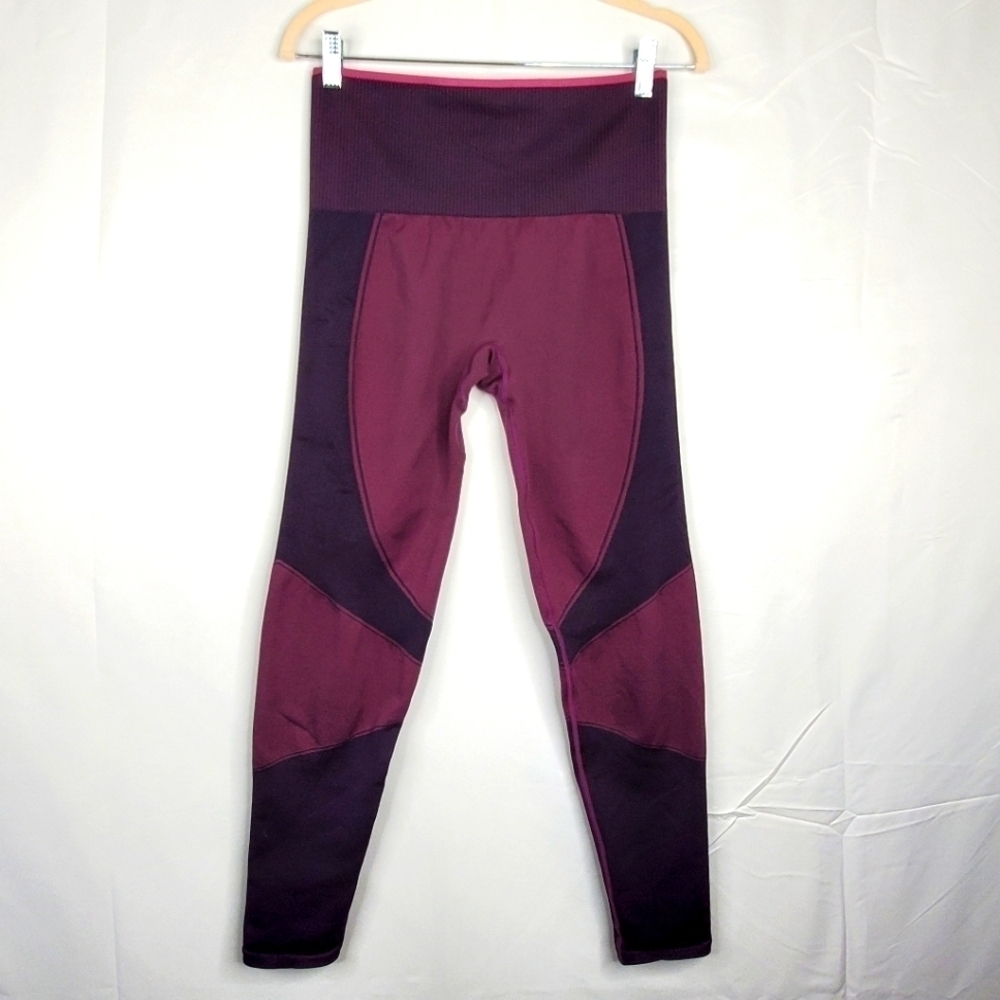 ThirdLove Flex Seamless Compression Leggings Size L Power Purple Exercise Tights - Picture 1 of 13